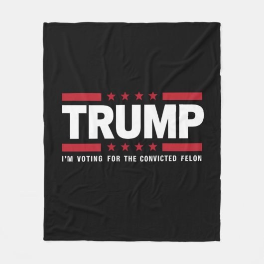 私は2024年有罪判決を受けたフェロン・プロトランプの投票をしている フリースブランケット (正面)