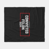 私は2024年有罪判決を受けたフェロン・プロトランプの投票をしている フリースブランケット (正面(横))