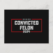 私は2024年有罪判決を受けたフェロン・プロトランプの投票をしている ポストカード (正面)