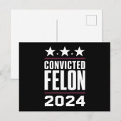 私は2024年有罪判決を受けたフェロン・プロトランプの投票をしている ポストカード (正面/裏面)