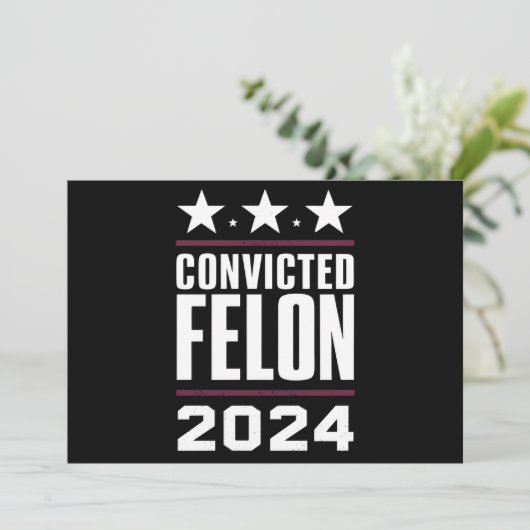 私は2024年有罪判決を受けたフェロン・プロトランプの投票をしている 招待状 (スタンド正面)