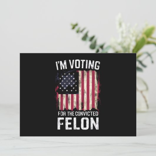 私は2024年有罪判決を受けたフェロン・プロトランプの投票をしている 招待状 (スタンド正面)