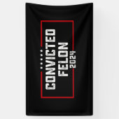 私は2024年有罪判決を受けたフェロン・プロトランプの投票をしている 横断幕 (縦)