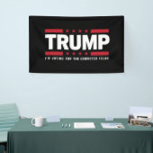 私は2024年有罪判決を受けたフェロン・プロトランプの投票をしている 横断幕 (トレードショー)