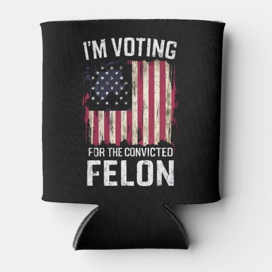 私は2024年有罪判決を受けたフェロン・プロトランプの投票をしている 缶クーラー (正面)