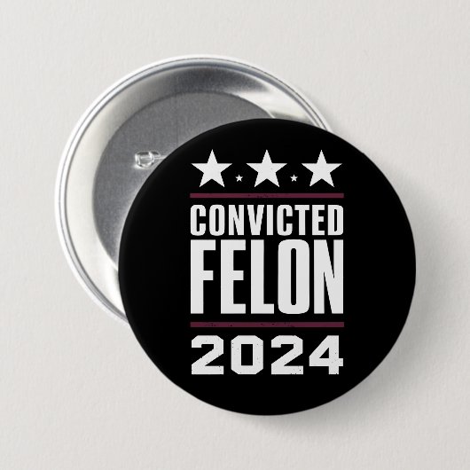 私は2024年有罪判決を受けたフェロン・プロトランプの投票をしている 缶バッジ (正面&裏面)