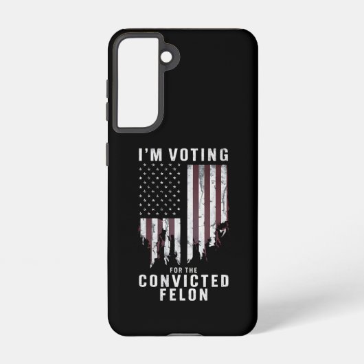 私は2024年有罪判決を受けたフェロン・プロトランプの投票をしている SAMSUNG GALAXYケース (裏面)