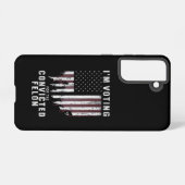 私は2024年有罪判決を受けたフェロン・プロトランプの投票をしている SAMSUNG GALAXYケース (裏面横)