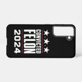 私は2024年有罪判決を受けたフェロン・プロトランプの投票をしている SAMSUNG GALAXYケース (裏面横)