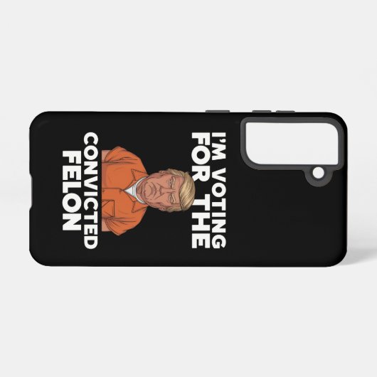 私は2024年有罪判決を受けたフェロン・プロトランプの投票をしている SAMSUNG GALAXYケース (裏面横)