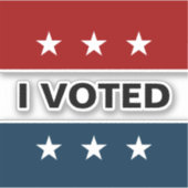 私は2024選挙デカール シール (正面)