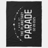 私は2025年2月28日にプラネタリパレードに参加した フリースブランケット (正面)