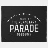 私は2025年2月28日にプラネタリパレードに参加した フリースブランケット (正面(横))