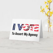 私は2026年に代理店を主張するように投票する カード (黄色い花)
