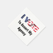 私は2026年に代理店を主張するように投票する スタンダードカクテルナプキン (角)