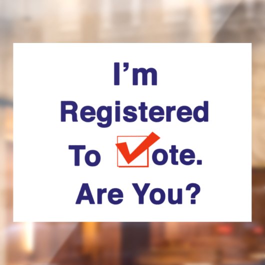 私は2026年の投票に登録されている ウィンドウサイン (シート2)