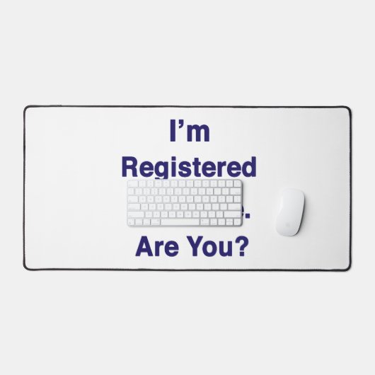 私は2026年の投票に登録されている デスクマット (キーボード&マウス)