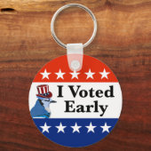 私は2026年の早期選挙に投票した キーホルダー (裏面)