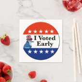 私は2026年の早期選挙に投票した スタンダードカクテルナプキン (インサイチュ)