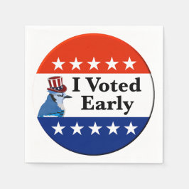 私は2026年の早期選挙に投票した スタンダードカクテルナプキン