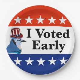 私は2026年の早期選挙に投票した ペーパープレート