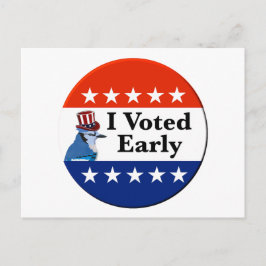 私は2026年の早期選挙に投票した ポストカード