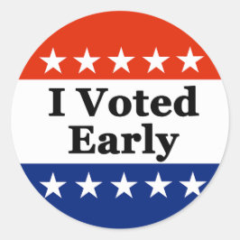 私は2026年の早期選挙に投票した ラウンドシール