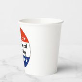 私は2026年の早期選挙に投票した 紙コップ (左)