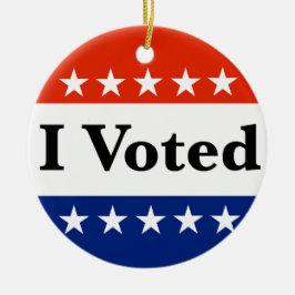 私は2026年の選挙に投票した セラミックオーナメント