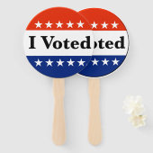 私は2026年の選挙に投票した ハンドファン (正面&裏面)