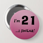 私は21ボタンです 缶バッジ (正面&裏面)