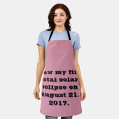 私は21、20の太陽の最初の総威厳がある食を見た エプロン (着用した状態)