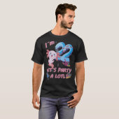 私は22歳のパーティーA Lotl Axolotl 22th Tシャツ (正面フル)
