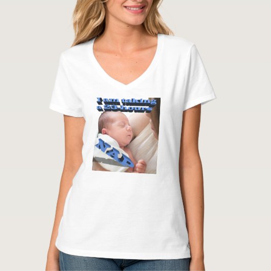 私は23時間の昼寝 Tシャツ (正面)