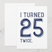 私は25を2回回した サンキューカード (正面/裏面)