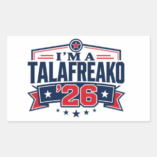 私は'26タラフリーコです James Talarico 2026 テキサス州 長方形シール