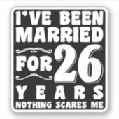 私は26年結婚したの結婚披露宴に参加しおもしろいた シール (正面)