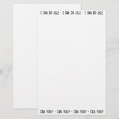 私は26.2をしてもいいです -- できますか。 便箋 (正面/裏面)