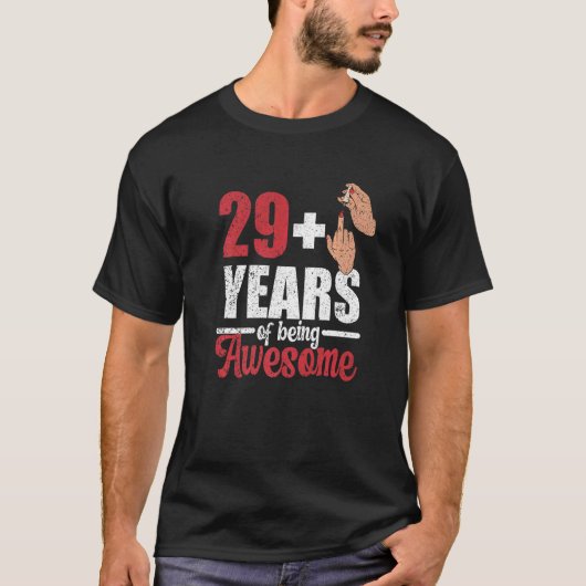 私は29プラス1中指30歳の誕生日 Tシャツ (正面)