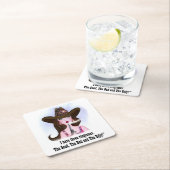 私は3つのリングや輪トーンを持っている:良い、悪い、醜い スクエアペーパーコースター (インサイチュ)