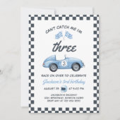 私は3つのレースカーの3番目の誕生日である私をキャッチできない 招待状 (正面)