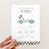 私は3つのレースカーの3番目の誕生日である私をキャッチできない 招待状