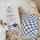 私は3つのレースカーの3番目の誕生日である私をキャッチできない 招待状