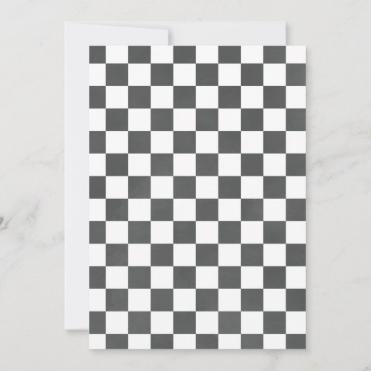 私は3つのレースカーの3番目の誕生日である私をキャッチできない 招待状 (裏面)