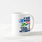 私は3つの腎臓を持っている2腎臓を引退おもしろいした コーヒーマグカップ (正面右)