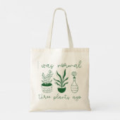 私は3つ前は普通の植物だった トートバッグ (裏面)