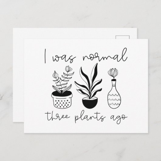 私は3つ前は普通の植物だった ポストカード (正面/裏面)