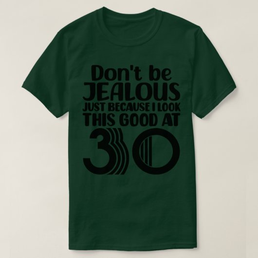 私は3で良く見えるだけで嫉妬してはいけない Tシャツ (デザイン正面)