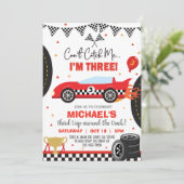 私は3人の男の子3歳の誕生日招待状だ。 招待状 (スタンド正面)