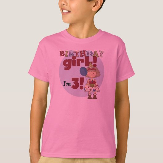 私は3人の誕生日ガールTシャツ&ギフト Tシャツ (正面)
